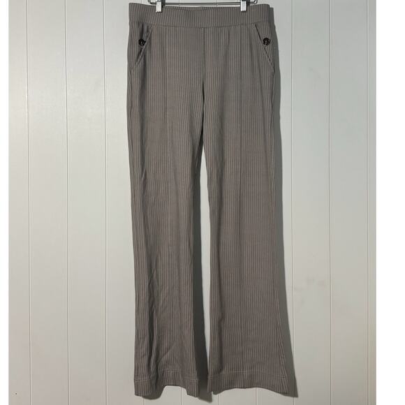 Betabrand Herringbone Bootcut Dress Pant Yoga Pants Tan/Black Large - Picture 1 of 8